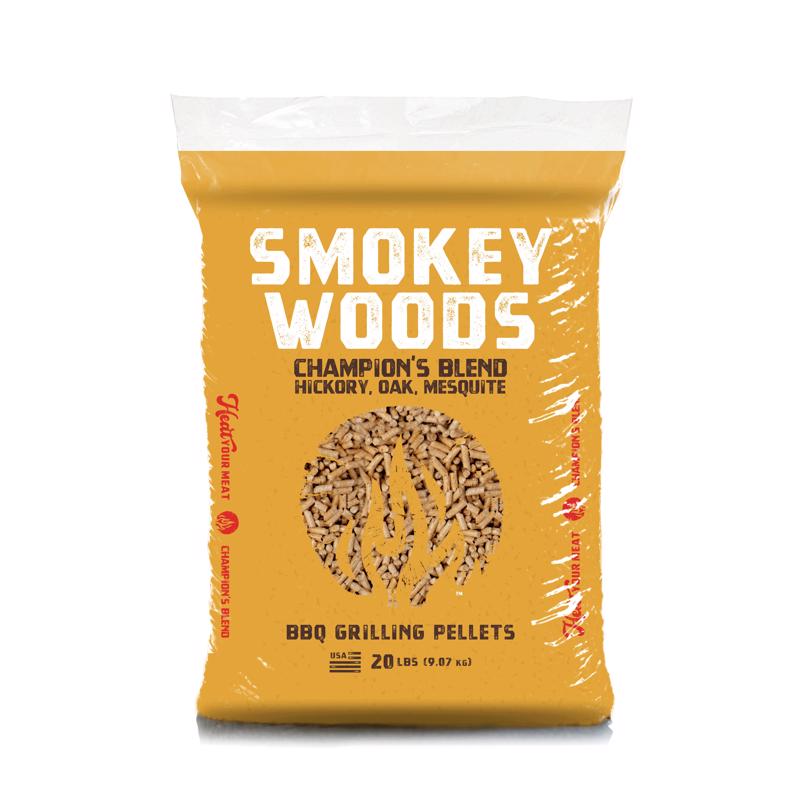 Smokey Woods J054 Hardwood Pellets All Natural Hickory/Mesquite/Oak 20 lb