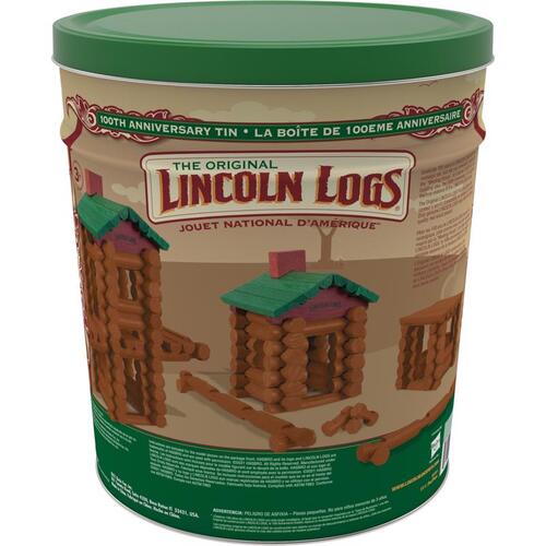 Build Toy 100th Anniversary Tin Wood Brown/Green 111 pc Brown/Green