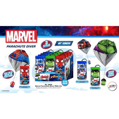 Impulse Toy Avengers/Spider Man Assorted Assorted - pack of 12