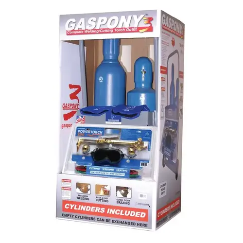 Thoroughbred TBH GP3 Torch Kit GasPony3 Medium-Duty 14 pc Oxy-Acetylene