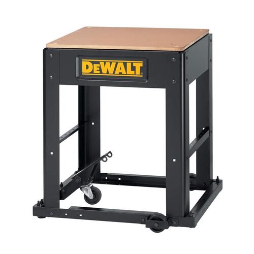 Mobile Thickness Planer Stand 24" L X 30" H X 22" W Black Black