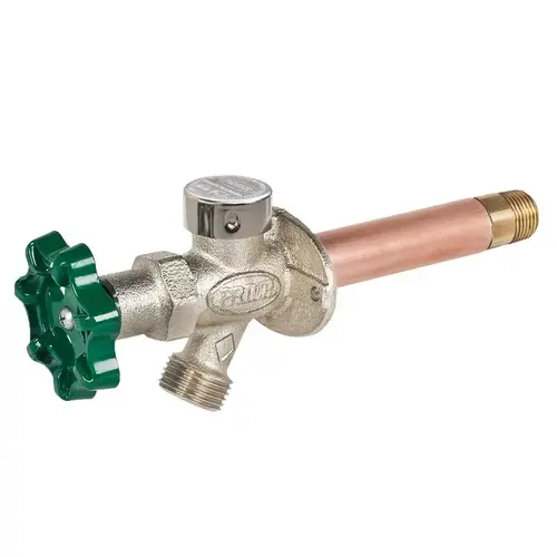 Prier C-144D12 Freezeless Wall Hydrant 1/2" MPT in. X 1/2" Sweat Anti-Siphon Brass Satin Nickel