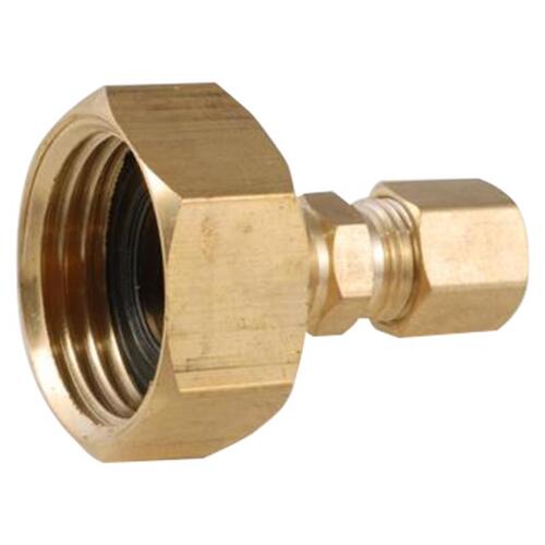 Anderson Metals 57499-0412AH Elbow 3/4" Female Hose X 1/4" D Male Flare Brass