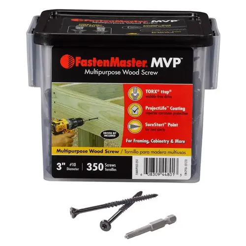 Wood Screws MVP 3" L Torx Ttap Self-Tapping