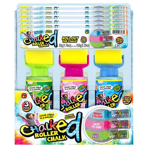 Roller Chalk Assorted Assorted - pack of 6