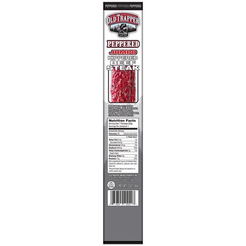 Old Trapper 40240T Beef Steak Kippered Peppered 2 oz Boxed