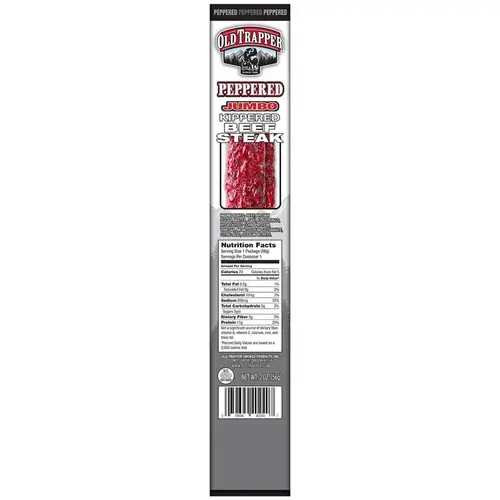 Old Trapper 40240T Beef Steak Kippered Peppered 2 oz Boxed