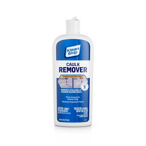 Caulk Remover, Liquid, Solvent-Like, White, 16 fl-oz