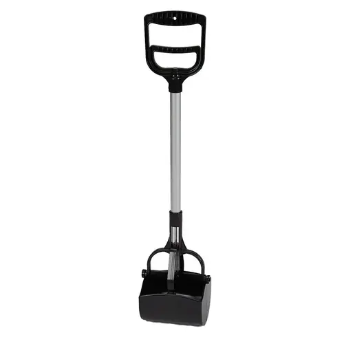 PDQ 52111 Dog Waste Pick Up Tool Grabber Plastic Black/Silver