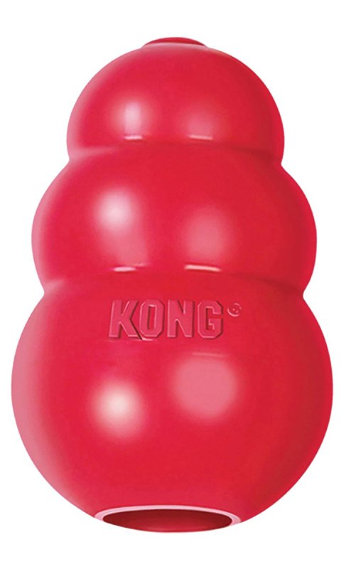 Kong KO-T2 Classic T2 Dog Toy, M, Rubber, Red