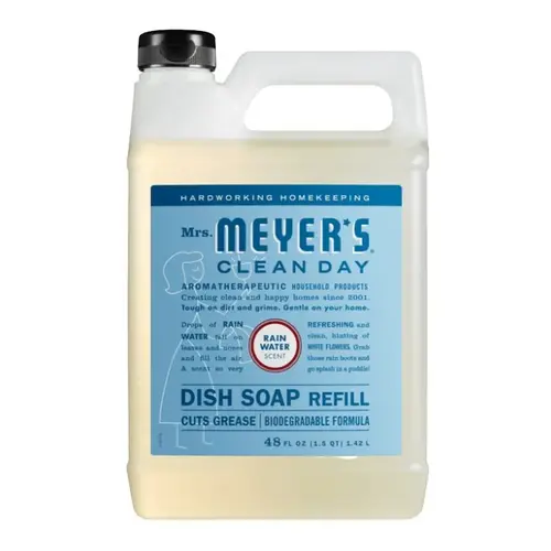 Dish Soap Refill Clean Day Refreshing Rain Scent Liquid 48 oz Colorless