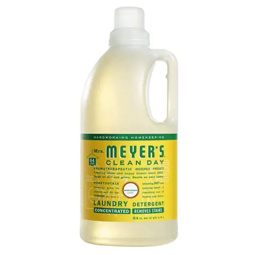 Laundry Detergent Mrs. Meyer's Clean Day Honeysuckle Scent Liquid 64 oz Colorless