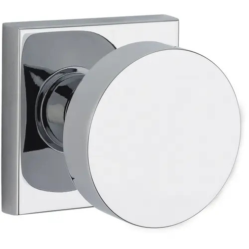 Half Dummy Contemporary Knob and Contemporary Square Rose Bright Chrome Finish