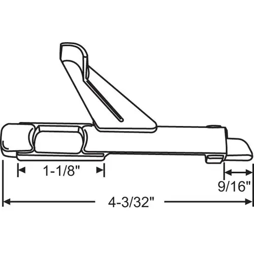 Rh Slide Bolt metal hwl173 Rh