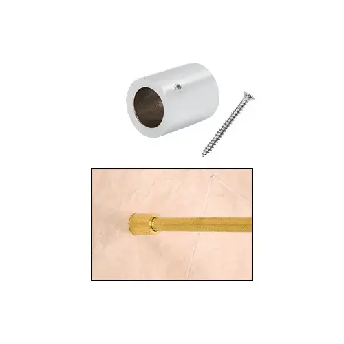 Satin Chrome Slim Line Wall Mount Fitting