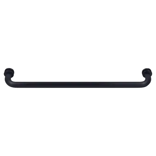 Black 18" BM Series Tubular Single-Sided Towel Bar