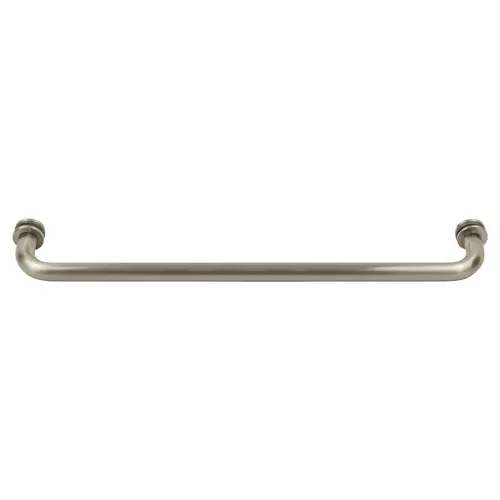 Brushed Nickel 18" BM Series Tubular Single-Sided Towel Bar