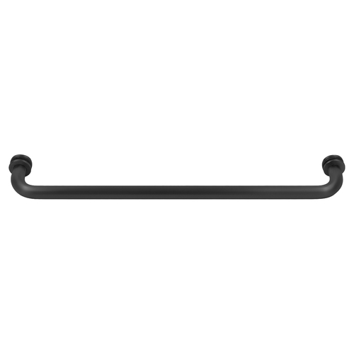 Matte Black 18" BM Series Tubular Single-Sided Towel Bar