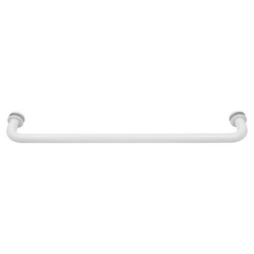 White 18" BM Series Tubular Single-Sided Towel Bar