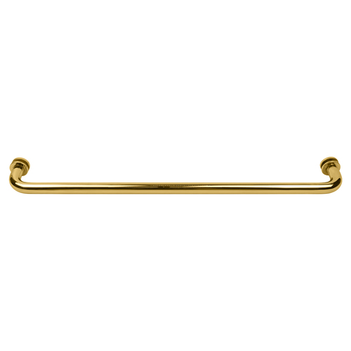 Polished Brass 22" BM Series Tubular Single-Sided Towel Bar