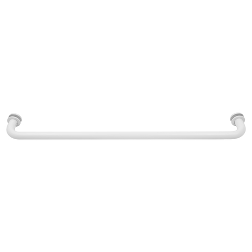 White 22" BM Series Tubular Single-Sided Towel Bar