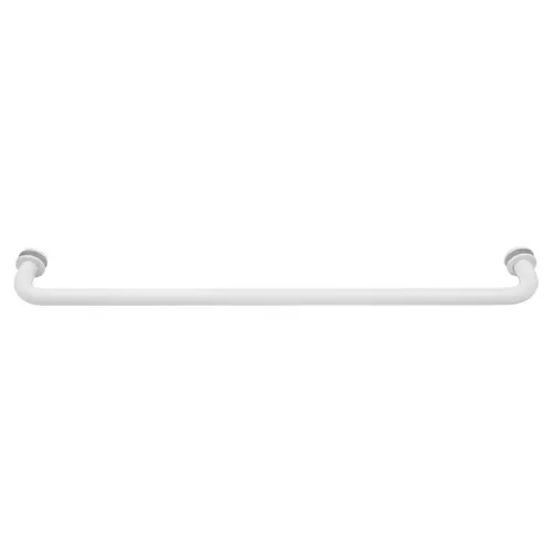 White 22" BM Series Tubular Single-Sided Towel Bar