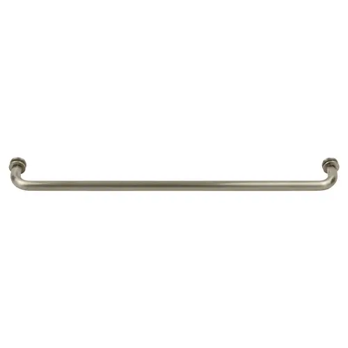 CRL BM24BN Brushed Nickel 24" BM Series Tubular Single-Sided Towel Bar