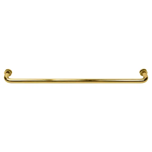 CRL BM24BR Polished Brass 24" BM Series Tubular Single-Sided Towel Bar