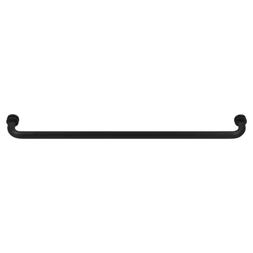 CRL BM24MBL Matte Black 24" BM Series Tubular Single-Sided Towel Bar