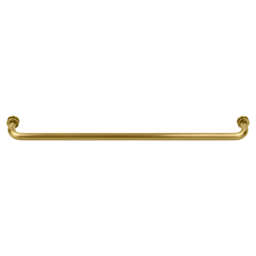 Satin Brass 24" BM Series Tubular Single-Sided Towel Bar
