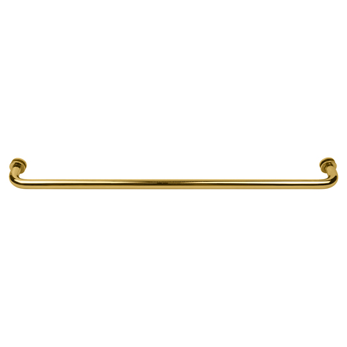 Polished Brass 26" BM Series Tubular Single-Sided Towel Bar