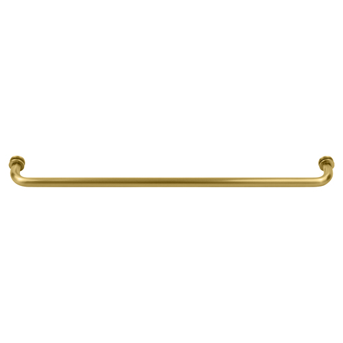 Satin Brass 26" BM Series Tubular Single-Sided Towel Bar
