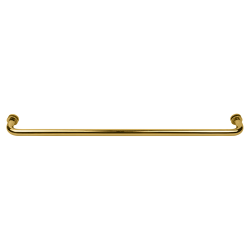 Polished Brass 27" BM Series Tubular Single-Sided Towel Bar