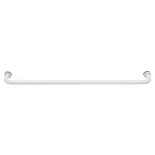 White 27" BM Series Tubular Single-Sided Towel Bar