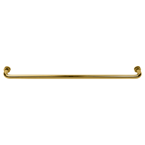 Polished Brass 28" BM Series Tubular Single-Sided Towel Bar