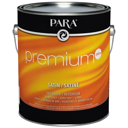 PARA PR0049025-16 Premium Series 9025-16 Interior Paint, Solvent, Water, Satin, Neutral, 1 gal, 450 to 500 sq-ft Coverage Area