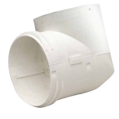 Dryer to Duct Connector, 4 in Union, Polypropylene