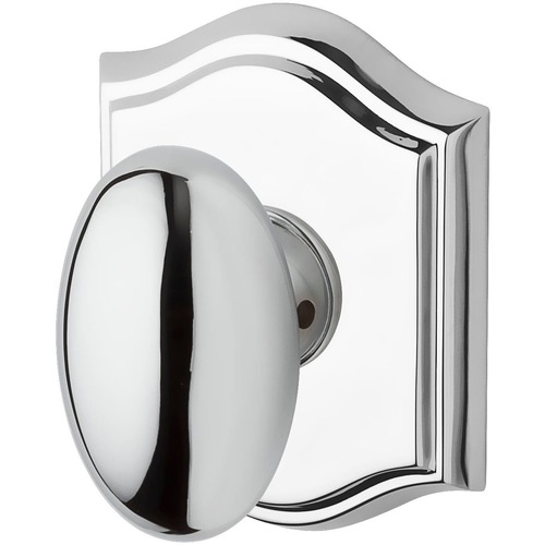 Half Dummy Ellipse Knob and Traditional Arch Rose Bright Chrome Finish