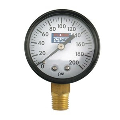 PG-200 Series Pressure Gauge, 1/4 in Connection, MPT, 2 in Dial, Steel Gauge Case, 0 to 200 psi