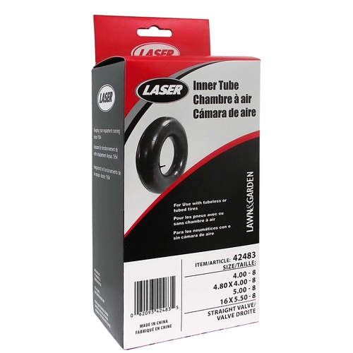 Laser Key Products 42483 Inner Tube, 4 x 8 in, Rubber