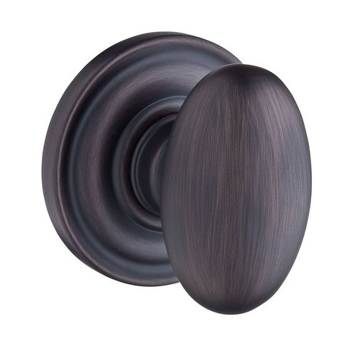 Baldwin Reserve HDELLTRR112 Half Dummy Ellipse Knob and Traditional Round Rose Venetian Bronze Finish