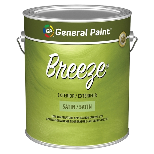 Breeze 70-354-16 Exterior Paint, Satin, Clear Base, 1 gal