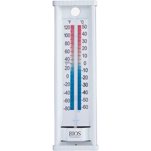 Thermometer, -80 to 120 deg F, White