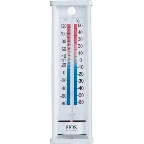 Thermometer, -80 to 120 deg F, White