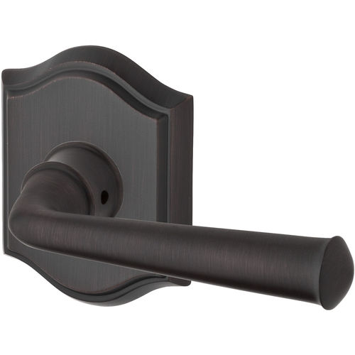 Passage Federal Lever and Traditional Arch Rose with 6AL Latch and Dual Strike Venetian Bronze Finish