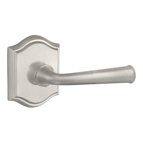 Passage Federal Lever and Traditional Arch Rose with 6AL Latch and Dual Strike Satin Nickel Finish