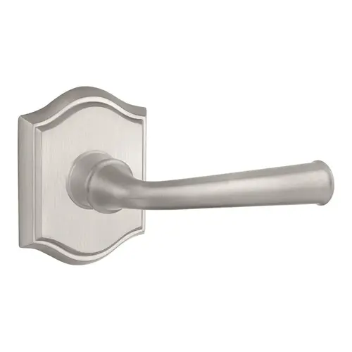 Full Dummy Federal Lever and Traditional Arch Rose Satin Nickel Finish