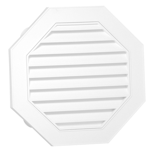 Gable Vent, 21-7/8 in L, 21-7/8 in W, Polypropylene, White
