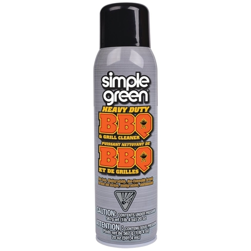 SIMPLE GREEN 0310001260015 BBQ and Grill Cleaner, Foam, White, 20 oz Aerosol Can