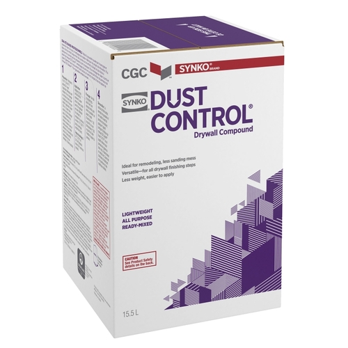 Dust Control Drywall Compound, Paste, Off White, 15.5 L